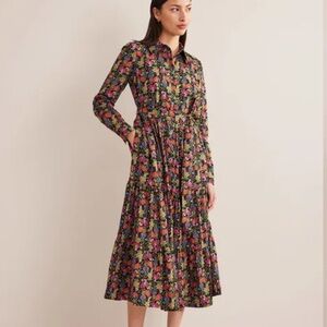 Boden Flo Cotton Midi Shirt Dress